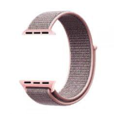 Tech-protect Remienok Nylon Apple Watch 4 / 5 / 6 / 7 / 8 / 9 / Se (38 / 40 / 41 Mm) Pink Sand