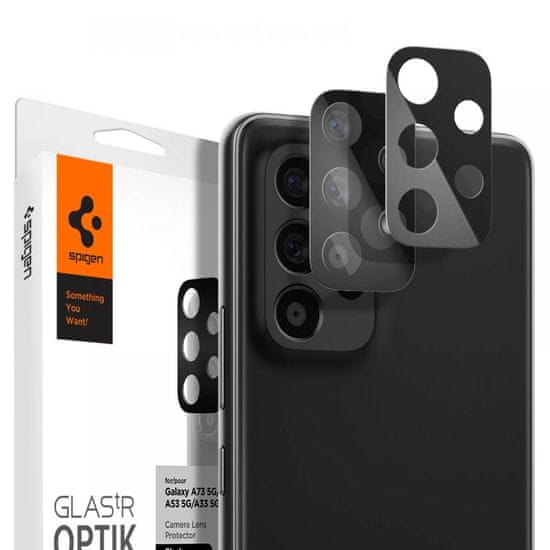 Spigen Ochranné Sklo Zadnej Kamery Optik.Tr Camera Protector 2-Pack Samsung Galaxy A33 5G / A53 5G / A73 5G Black