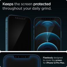 Spigen Ochranné Tvrdené Sklo Glas.Tr ”Ez Fit” 2-Pack iPhone 12 Pro Max