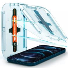Spigen Ochranné Tvrdené Sklo Glas.Tr ”Ez Fit” 2-Pack iPhone 12 Pro Max