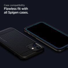 Spigen Ochranné Tvrdené Sklo Alm sklo Fc 2-Pack iPhone 12/12 Pro Black