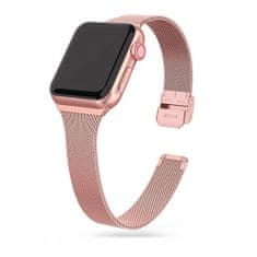 Tech-protect Remienok Thin Milanese Apple Watch 4 / 5 / 6 / 7 / 8 / 9 / Se (38 / 40 / 41 Mm) Rose Gold
