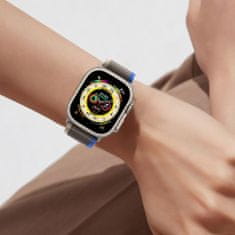 Tech-protect Remienok Nylon Apple Watch 4 / 5 / 6 / 7 / 8 / 9 / Se / Ultra 1 / 2 (42 / 44 / 45 / 49 Mm) Black/Orange