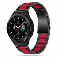 Tech-protect Remienok Stainless Samsung Galaxy Watch 4 / 5 / 5 Pro / 6 / 7 / Fe Black/Red