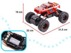 Ikonka NQD ROCK CRAWLER KING RC auto 1:12 USB červené