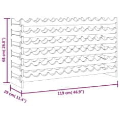 Vidaxl stojan na víno 119x29x68 cm masívna borovica