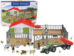 Lean-toys DIY Farm Set Vysoký plot Zvieratá Krava Kačka