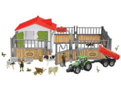 Lean-toys DIY Farm Set Vysoký plot Zvieratá Krava Kačka