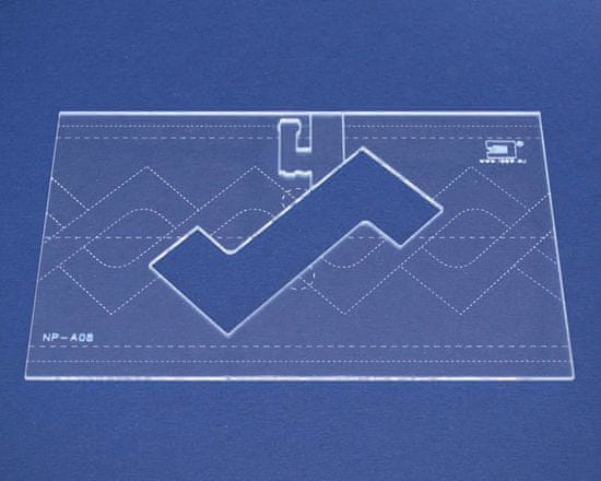 ISew Quiltovacie pravítko bordúra uzly NP-A08