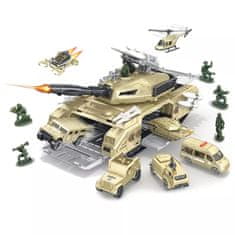 iMex Toys Sada Bojový tank s auty