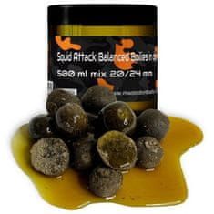 Mastodont Baits Squid Attack Balanced Boilies in dip 500ml mix 20/24mm