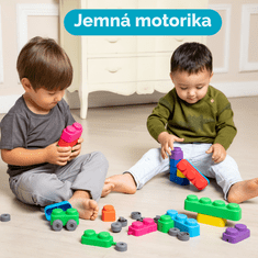 Farfarland Mäkké senzorické kocky „Veselá doprava“ - 15 častí. Vzdelávacie hračky pre bábätká a batoľatá.
