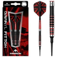 Mission Šípky Darryl Fitton - Black & red - 18g