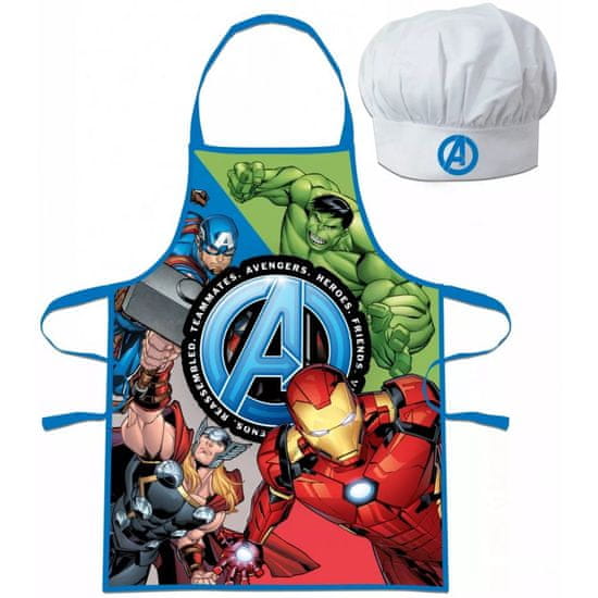 EUROSWAN Chlapčenská zástera s kuchárskou čiapkou Avengers - MARVEL