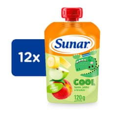 Sunar Cool ovocná kapsička broskyňa, banán, jablko 12 x 120 g