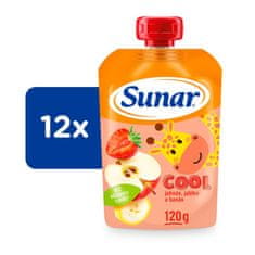 Sunar Cool ovocná kapsička jahoda, banán, jablko 12 x 120 g