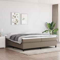 Vidaxl Rám na boxspring posteľ sivohnedý 200x200 cm látka