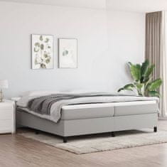 Vidaxl Rám na boxspring posteľ bledosivý 200x200 cm látka