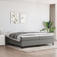 Vidaxl Rám na boxspring posteľ tmavosivý 200x200 cm látka