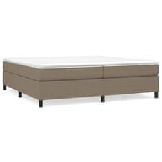 Vidaxl Rám na boxspring posteľ sivohnedý 200x200 cm látka