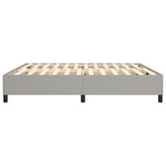 Vidaxl Rám na boxspring posteľ bledosivý 200x200 cm látka