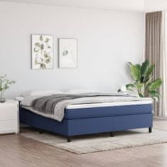 Vidaxl Rám na boxspring posteľ modrý 160x200 cm látka