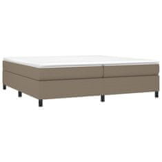 Vidaxl Rám na boxspring posteľ sivohnedý 200x200 cm látka