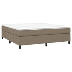 Vidaxl Rám na boxspring posteľ sivohnedý 160x200 cm látka