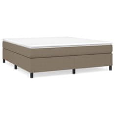 Vidaxl Rám na boxspring posteľ sivohnedý 160x200 cm látka