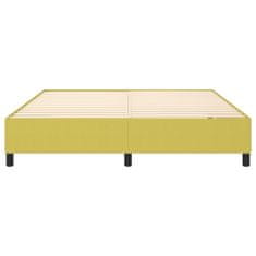 Vidaxl Rám na boxspring posteľ zelený 160x200 cm látka