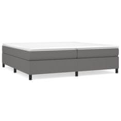 Vidaxl Rám na boxspring posteľ tmavosivý 200x200 cm látka