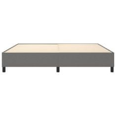 Vidaxl Rám na boxspring posteľ tmavosivý 200x200 cm látka