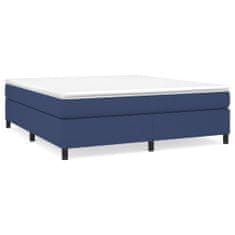 Vidaxl Rám na boxspring posteľ modrý 160x200 cm látka