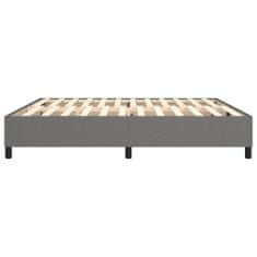 Vidaxl Rám na boxspring posteľ tmavosivý 200x200 cm látka