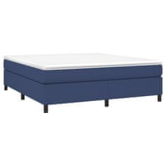 Vidaxl Rám na boxspring posteľ modrý 160x200 cm látka