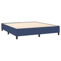 Vidaxl Rám na boxspring posteľ modrý 160x200 cm látka