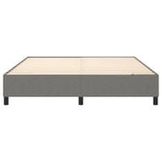 Vidaxl Rám na boxspring posteľ tmavosivý 180x200 cm látka