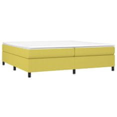 Vidaxl Rám na boxspring posteľ zelený 200x200 cm látka