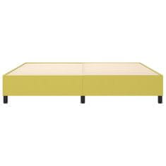 Vidaxl Rám na boxspring posteľ zelený 200x200 cm látka