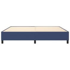 Vidaxl Rám na boxspring posteľ modrý 200x200 cm látka