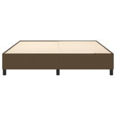 Vidaxl Rám na boxspring posteľ tmavohnedý 160x200 cm látka