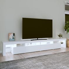Vidaxl TV skrinka s LED svetlami biela 280x36,5x40 cm