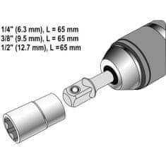 YATO Sada 3ks SDS + adaptéry pre zásuvky YT-04686