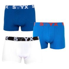 Styx 3PACK pánske boxerky športová guma nadrozmer viacfarebné (R9676861) - veľkosť 5XL