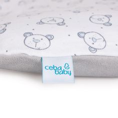 Ceba Baby Poťah na prebaľovaciu podložku mäkká 2 ks Blue, Teddy Bear + Light grey, Teddy Bear 75x72