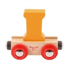 Bigjigs Toys Bigjigs Rail Vagónik drevené vláčikodráhy - Písmeno I