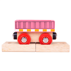 Bigjigs Toys Bigjigs Rail Vagón ružový