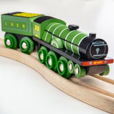 Bigjigs Rail Drevená replika lokomotíva Flying Scotsman