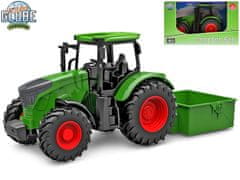 traktor zelený so sklápačkou voľný chod 27,5 cm