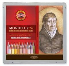KOH-I-NOOR súprava akvarelových pasteliek MONDELUZ - Portrét 24 ks v drevenej krabičke